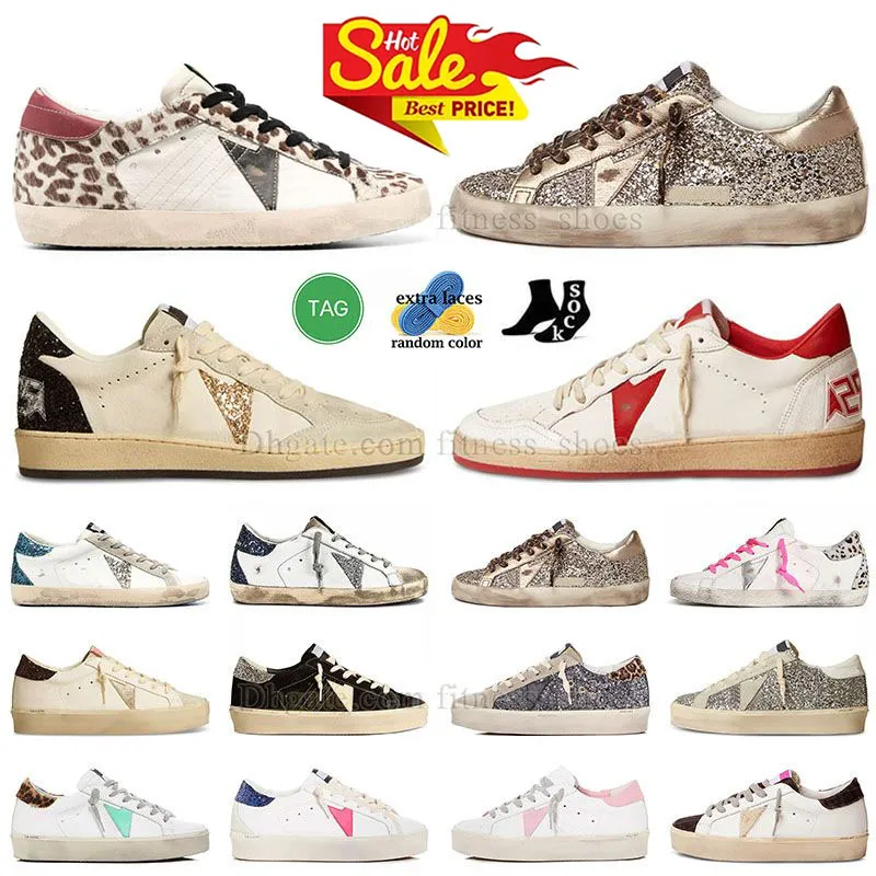 Golden Goose Star Luxe des chaussures hommes femmes baskets dupe dupe Mid Super Sky Star Midstar Dunks Low Basket Dirty Sneakers Dad Pink Loafers Falt Fitness 【code ：L】 Trainer