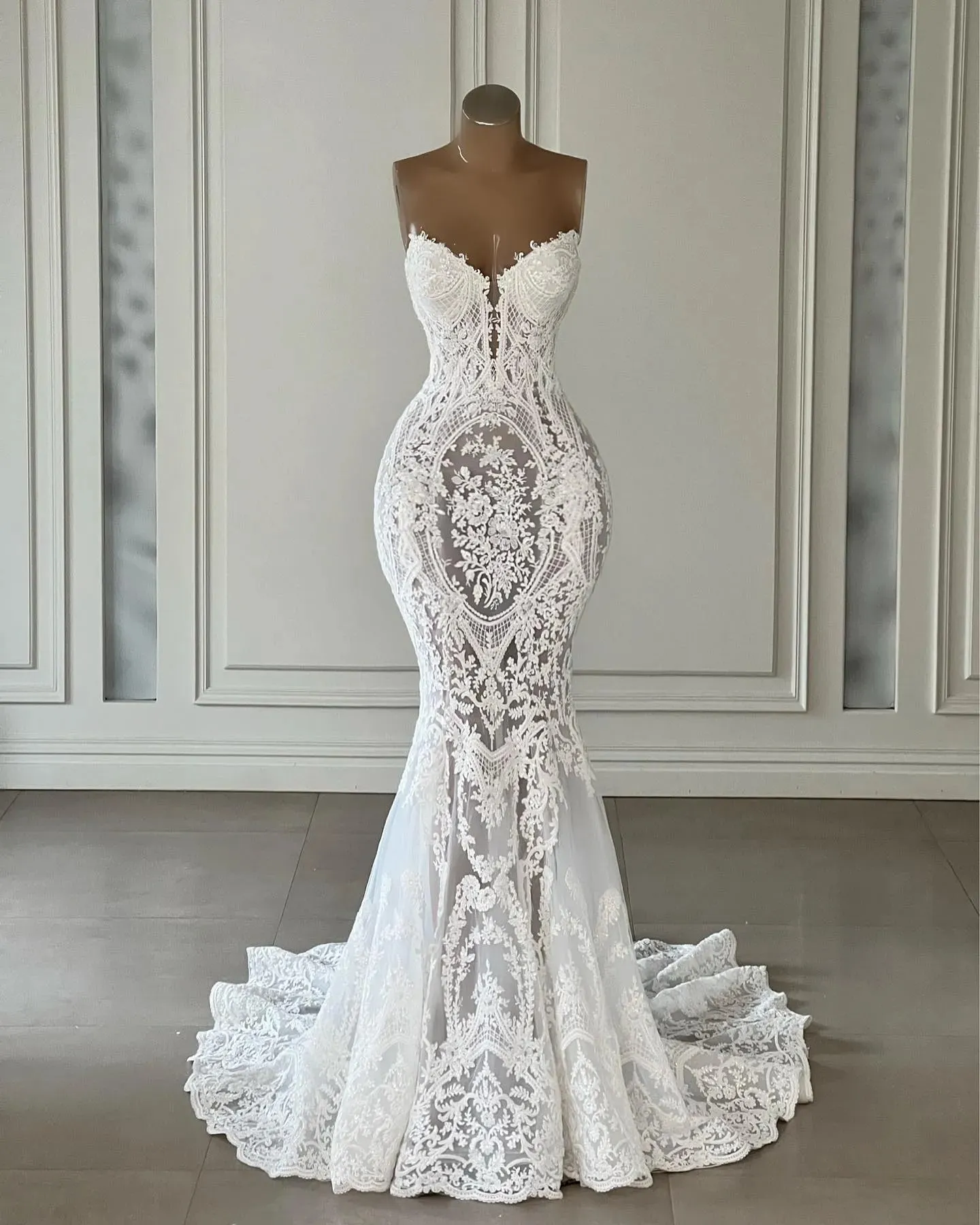 Mermaid Popular Wedding Dresses, Fancy Appliques Elegant Wedding Dresses Mermaid Popular Wedding Dresses, Fancy Appliques Elegant Wedding Dresses