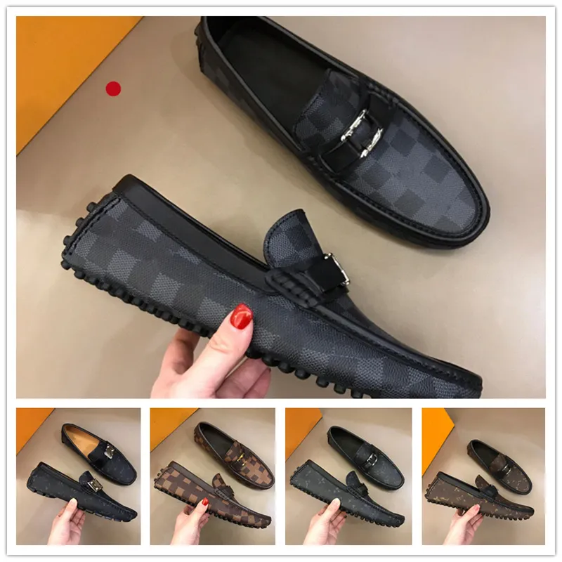 2024 Nieuwe Hoge Kwaliteit Heren Echt Leer Designer Kleding Schoenen Zachte Mannen Merk Officiële Flats Casual Comfort Adem Loafers Grote maat 38-45