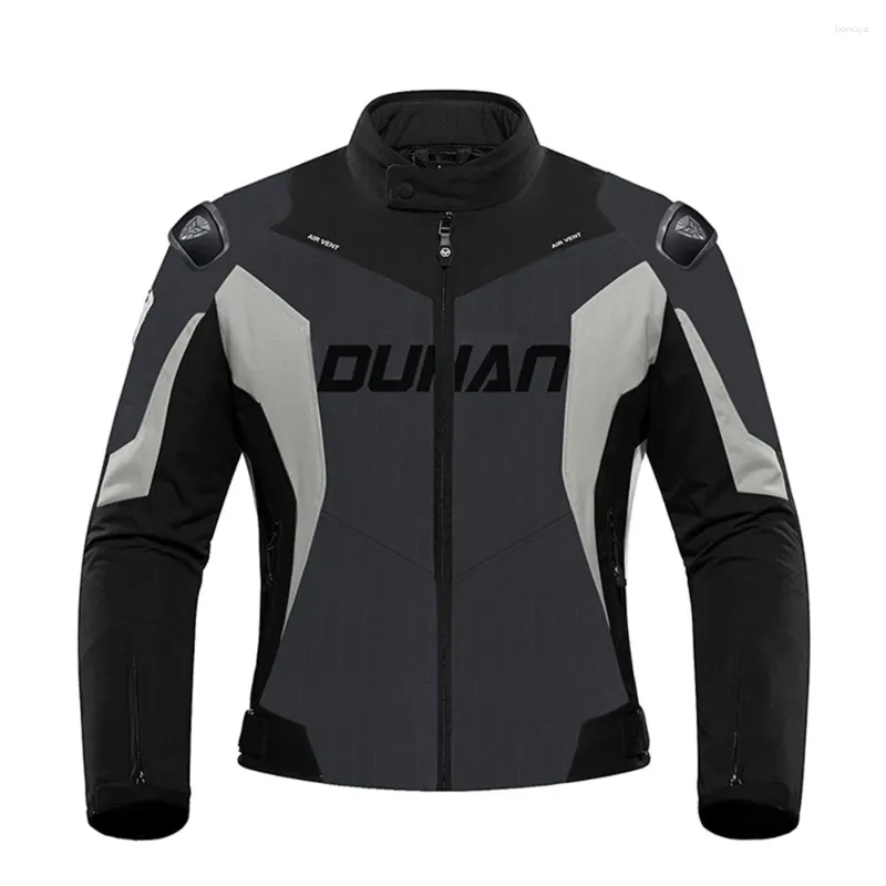 Motorcycle Apparel M-3XL DUHAN Black Jacket Men Protection Gear Motocross Moto Racing Coat Motorbike Biker Riding Supplies