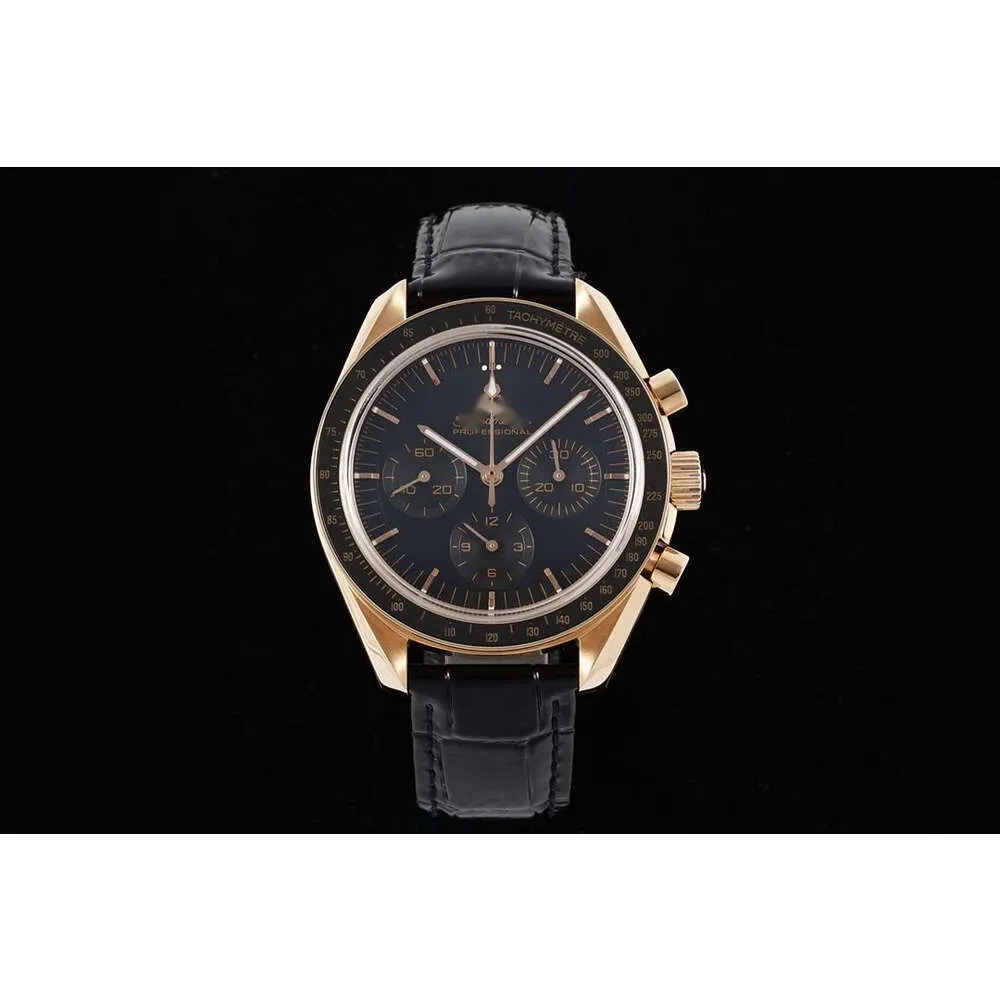 Watchmen Omegawatch Watch Speedmaster Watches Men Chronograph Montre 6 Pins Working 5a High Quality Mechanical Movement Uhr Back Transparent Sapphire Relojs 5x4o