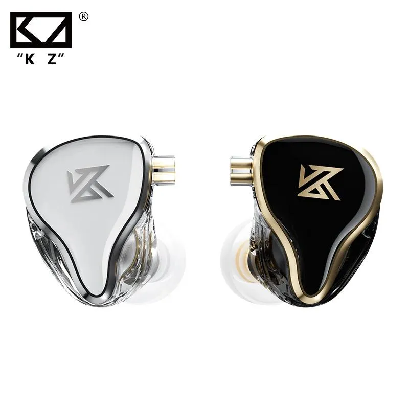 Écouteurs KZ ZAS Écouteurs 7ba + 1dd Hybride Dynamic Céffore câblé HiFi Bass Sport Headset avec microphones en moniteurs d'oreille