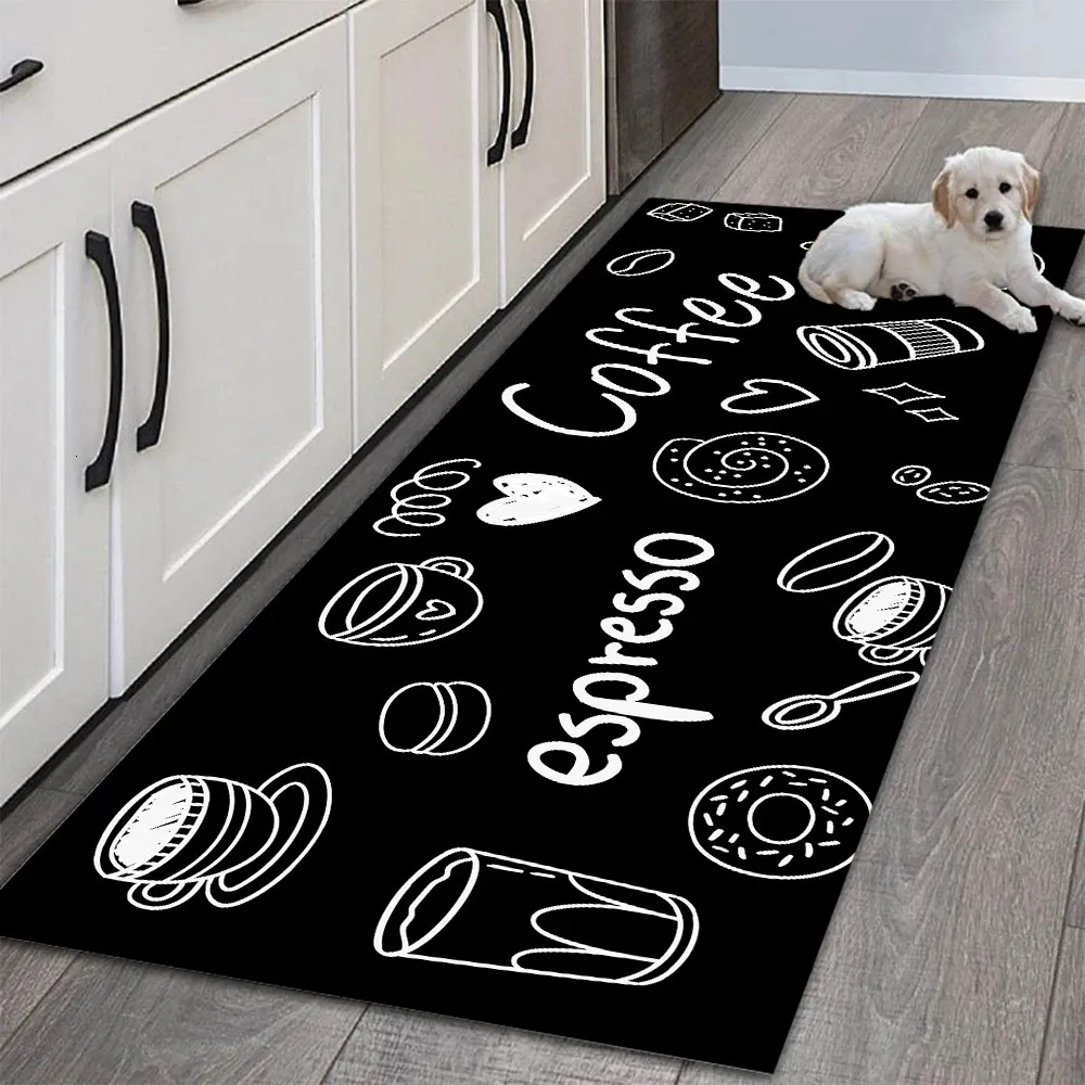 Moda simples estilo nórdico tapete de cozinha piso casa segurar longa tira porta moderna decoração casa capacho alfombra 240117