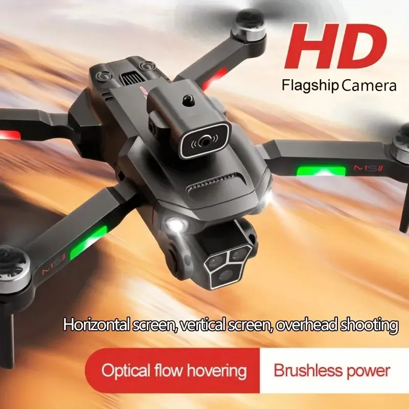 M1S Folding Drone Aerial Photography, Triple Mode Camera, With ESC Function, Horizontal/Vertical/Punch Shooting, Smart Obstacle Avoidance, Halloween/Christmas Gift