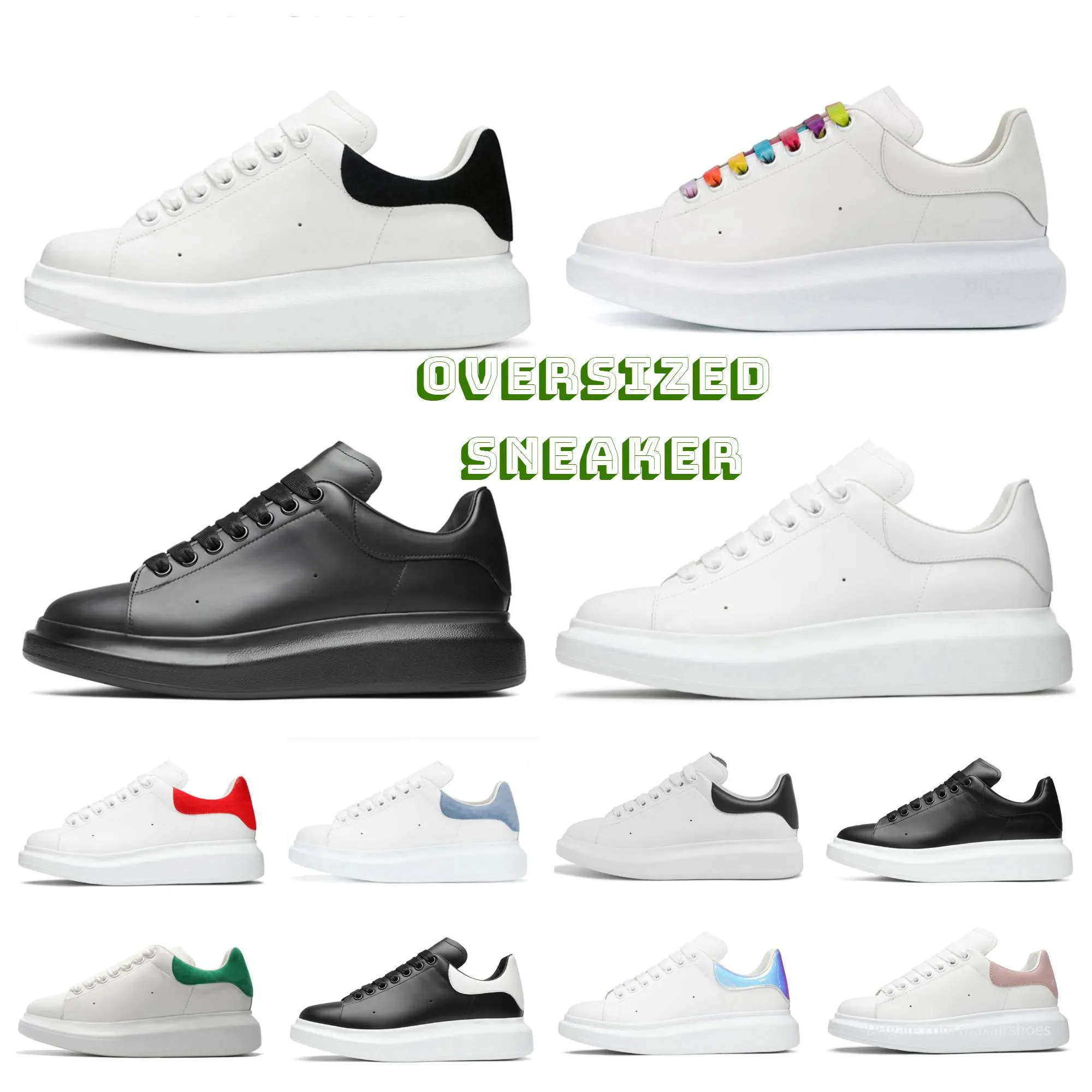 Designer Scarpe da donna Pelle Lace Up Uomo Fashion Platform Sneakers oversize Bianco Nero uomo donna Luxury velluto scamosciato Scarpe casual Chaussures de Espadrilles 36-45