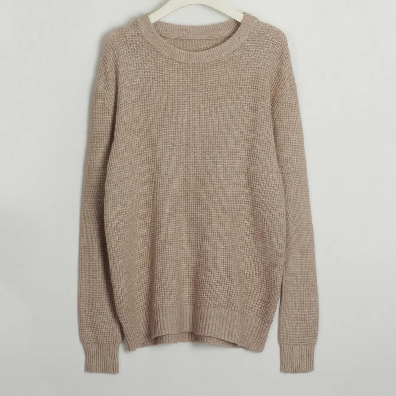 Women`s Sweaters 2023 European And American Women`s New Hot Basic Solid Color Simple Classic Casual Sweater