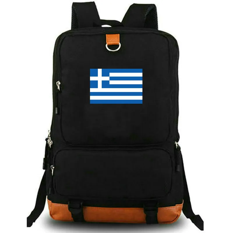 حقيبة الظهر اليونانية GRC Country Flag DayPack The Hellenic School Bag National Banner Print Rucksack Leisure Schoole Day Back Pack