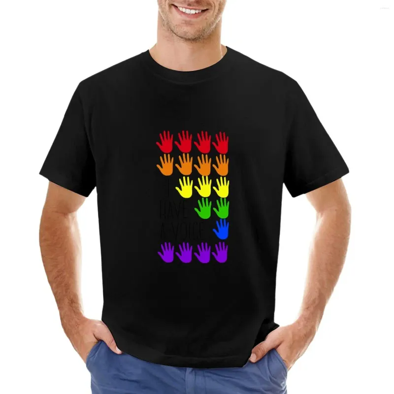 Herrpolos stolthet-i har en röst t-shirt tees kawaii kläder djur tryck skjorta för pojkar kort ärm tee mens långa t skjortor