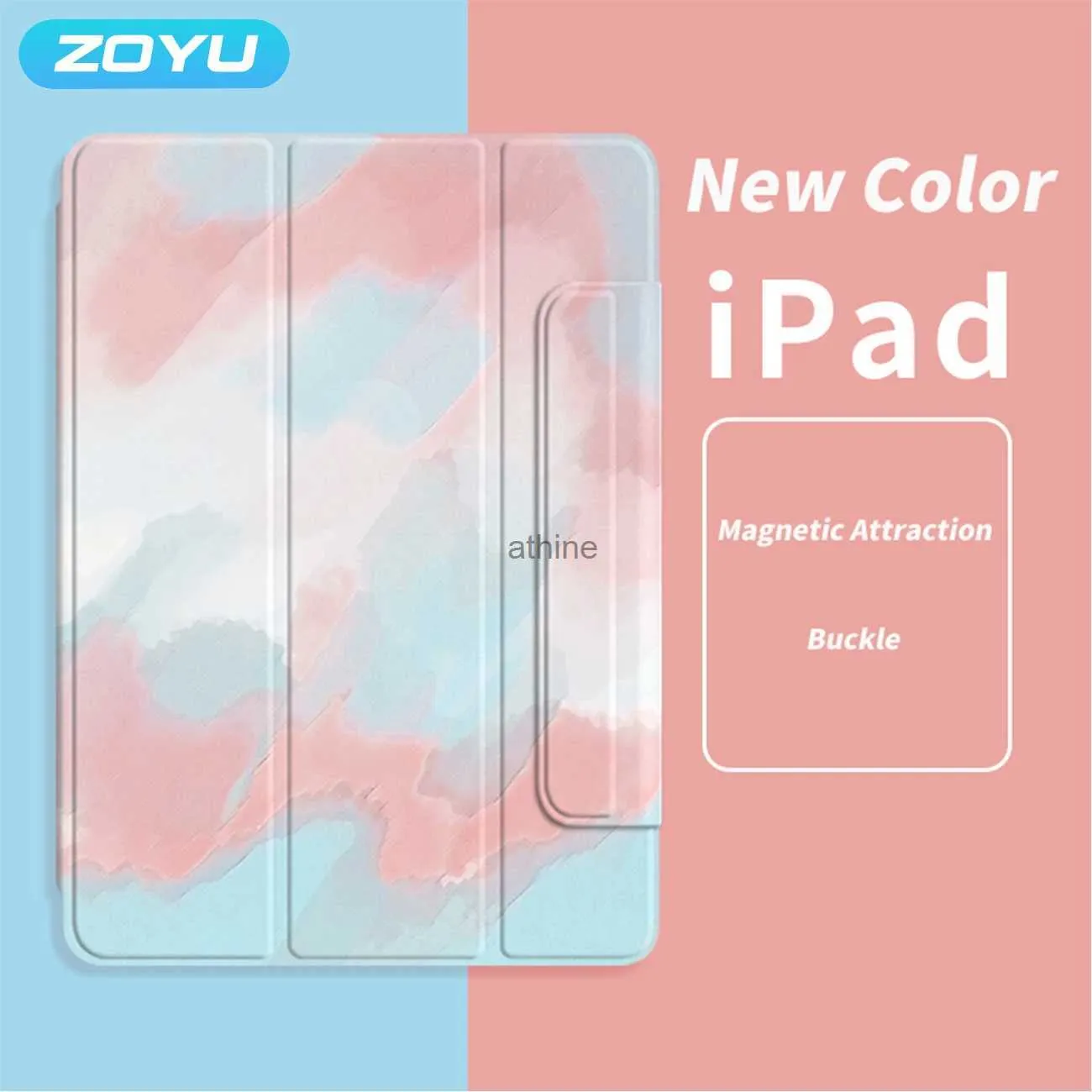 Custodie per tablet PC Borse ZOYU per iPad 10 10.9 pollici 2022 mini 6 8.3 Custodia protettiva sottile magnetica protettiva Smart CasePer iPad Air 45 Pro 11 tablet da 12,9 pollici Ca YQ240118