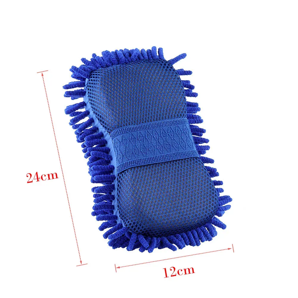 Car Wash Auto Hand Soft Towel Microfiber Chenille Anthozoan Washing Gloves Coral Fleece Sponge Car Washer
