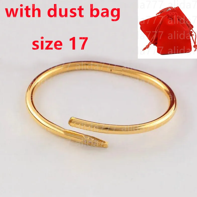 Love Screw Bracelet Designer Bracelets Luxury Jewelry Women Bangle Fashion Accessories Titanium Steel Alloy Gold-Plated Never Fade Not Allergic without dust bag 66