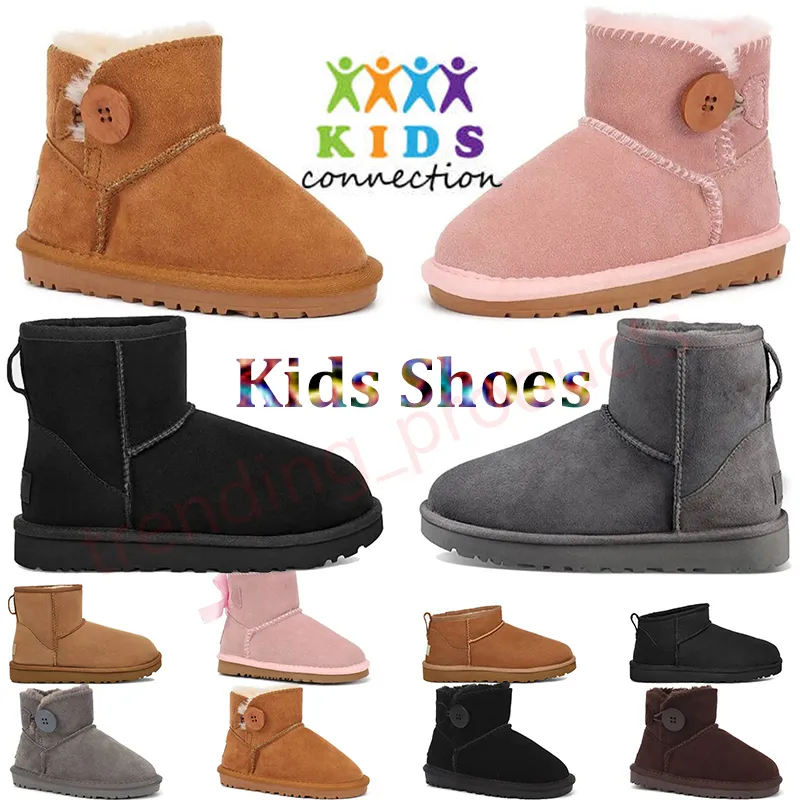 Australië Kinderschoenen Uggskid Mini Boot Platform Dames Designer Goldenstar Laarzen Dames Roze Winter Peuter Baby Jongens Meisjes Sneeuwlaarzen Kinderen Enfant Baby Jeugd