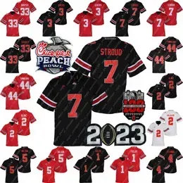 2023 Peach Bowl Ohio State Buckeyes Jersey C.J. Stroud Jaxon Smith-Njigba Miyan Williams J.T. Tuimoloau TreVeyon Henderson Emeka Egbuka Marvin Harrison Jr. Cade Stover