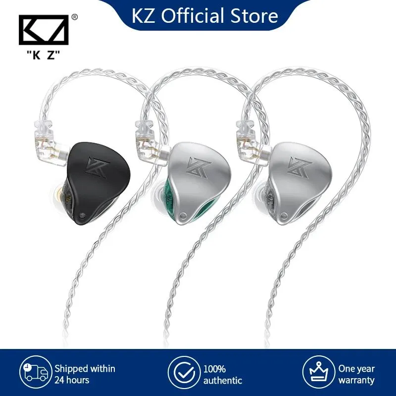 Casque KZ AST casque 24 unités BA HIFI basse dans l'oreille moniteur armature équilibrée écouteurs antibruit écouteurs Sport