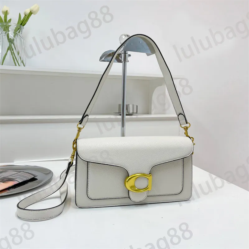 Designer de Tabby S Feminino Couro de ombro Famoso Pochette Classic Braço Branco Moda Preta Bola Crossbod