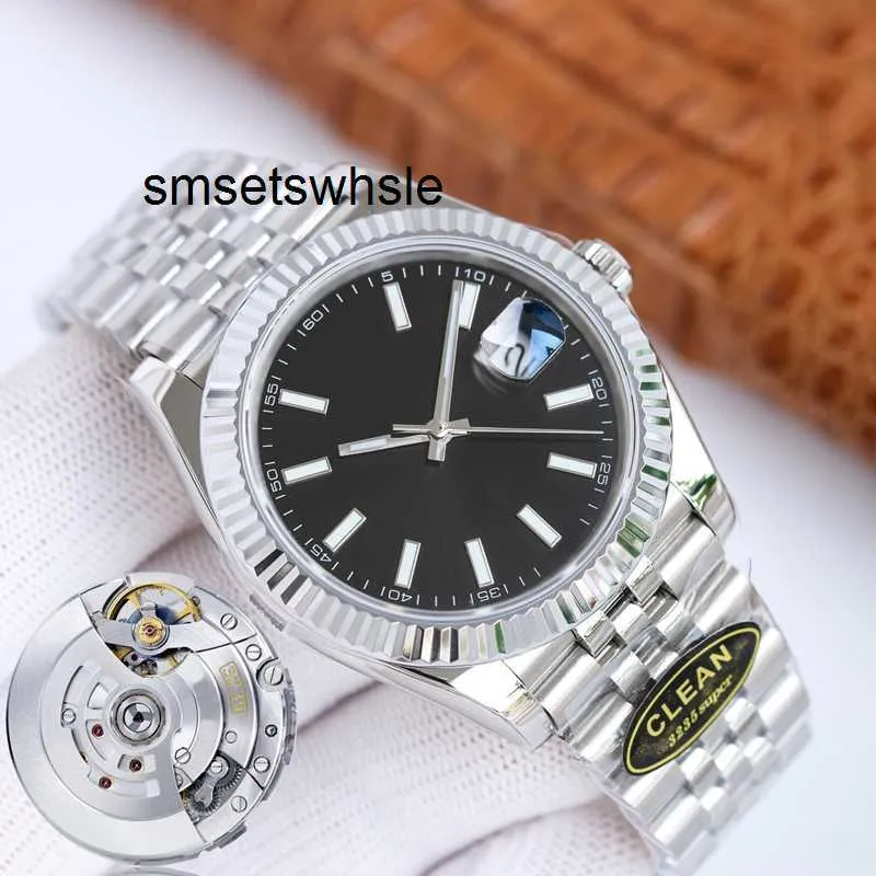 Automatisk klocka 12 typer äkta ren fabriksvit Silver Case 126331 Datejust Automatisk vattentät 904L med serienummer matchat