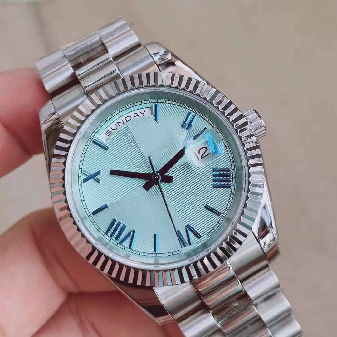 Super U1 ST9 41mm montre pour hommes mécanique automatique verre saphir bracelet en acier inoxydable cadran bleu boucle de couronne pliante montre-bracelet