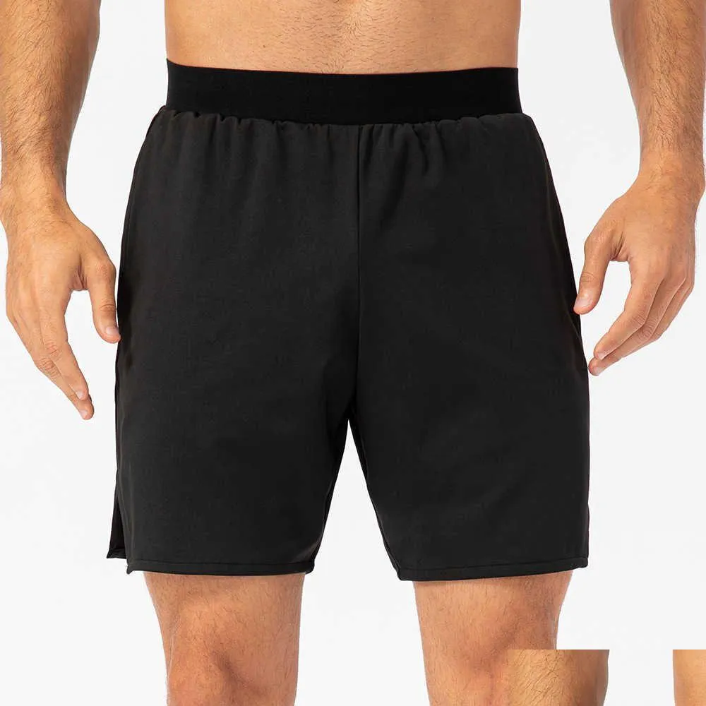 Mäns shorts Mens Summer Sports Shorts Snabbtorkning Elastisk löpträning Underkläder Pants Loose Casual Fitness Capris Workout Beac DHPLW