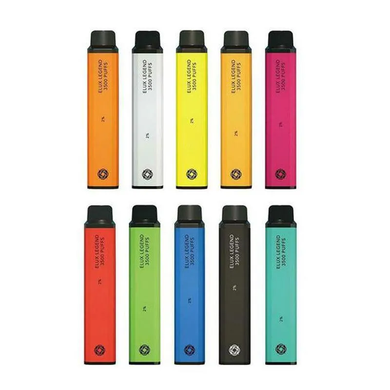 Elux Legend 3500 Puffs Vape Pen 2% Elux 3500 E-Cigarette 650mAh Batterie rechargeable 10ml Bouffée en gros