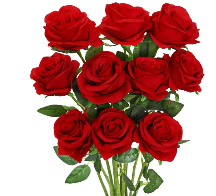 20 Inch Artificial Rose Flowers For Valentine's... From Qbsomk, $0.56 ...