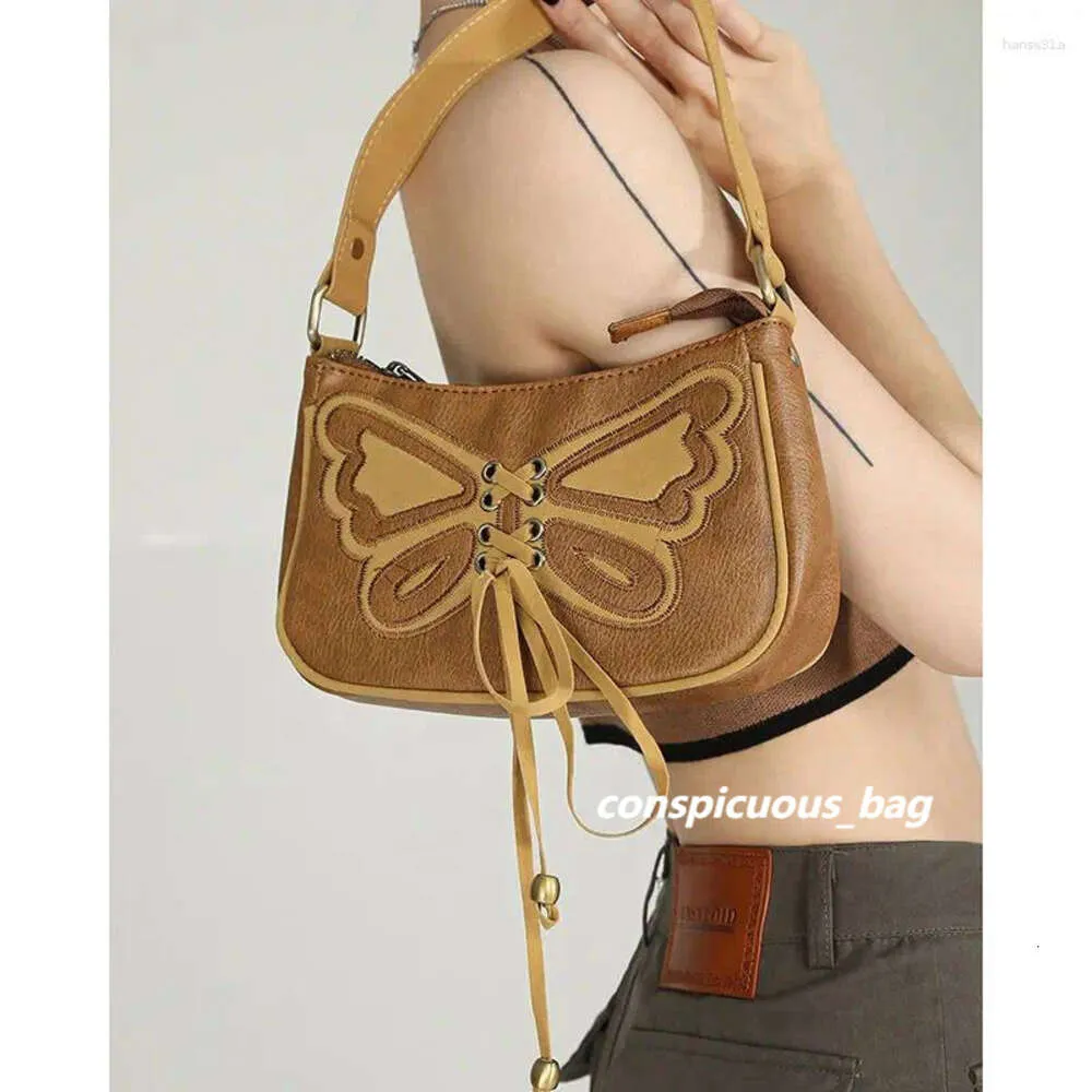 Модные сумки JBTP, французская ретро-модная нишевая дизайнерская женская сумка на плечо, коричневая сумка с вышивкой и бантом, универсальный тренд под мышками
