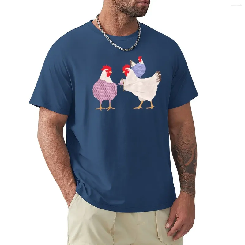 Herren Polos Huhn Strickpullover T-Shirt Bluse Übergroße T-Shirts Blank Anime Männer