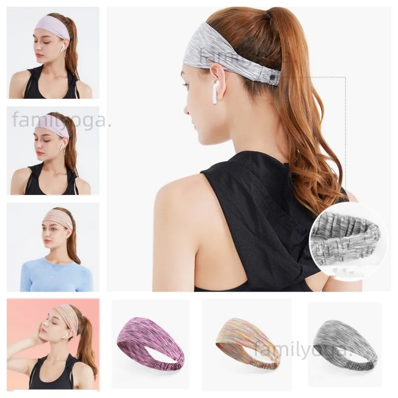 Lu-02 Diadema para Yoga, pañuelo antitranspirante para Fitness, diadema deportiva para montañismo, diadema con borde ancho, diadema con absorción de sudor A107