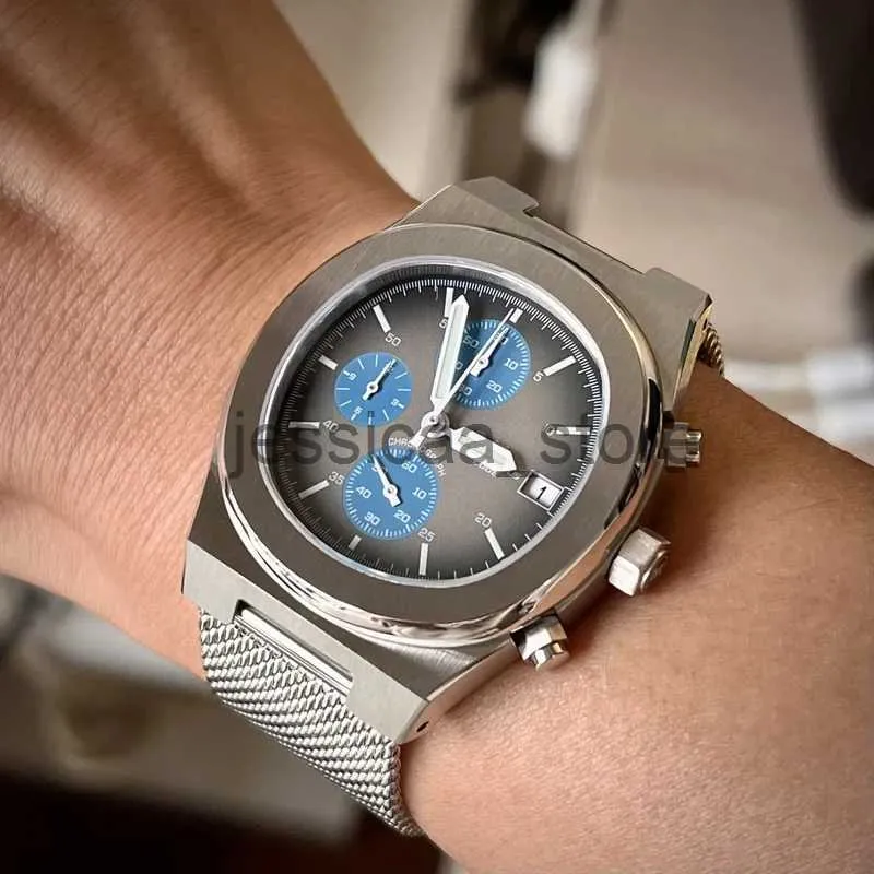 Autres montres Saphir Cristal VK63 Hommage Montre pour Hommes Chronographe étanche 5Bar 316L En Acier Inoxydable vintage Hommes montres J240118