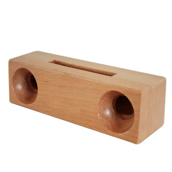 Haut-parleur en bambou de bonne qualité, support de téléphone portable en bois pour étui iPhone, haut-parleur en Stock ZZ