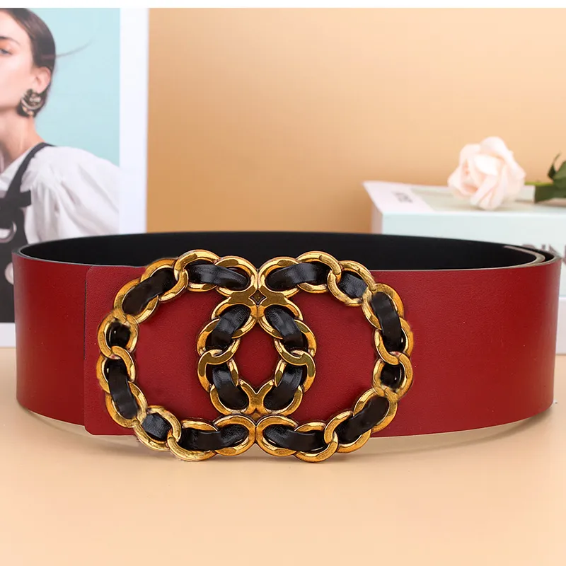 Designer Belt for Men and Women Black Genuine Leather Wide  display picture 1