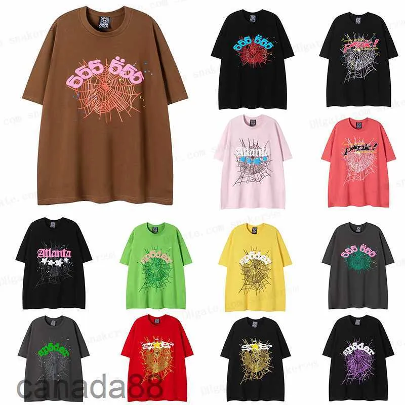 Sp5der Tshirt Erkek Kadın Tasarımcı Tshirt Street Giyim Hiphop Moda Marka Örümcek Web Mektubu Baskı Kısa Kollu Erkek Pamuk Yaz Giyim Giyim Giyim Giyim Adamları Günlük T VKLN