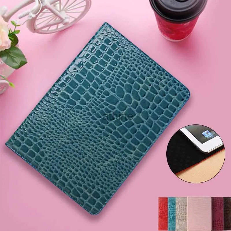 Tablet PC Cases Bags Stand Crocodile Grain Flip Leather Case Cover for Ipad 2018 9.7 2017 5th 6th Tablet Cases for Ipad 5/6 Air 2 Protector Shell YQ240118