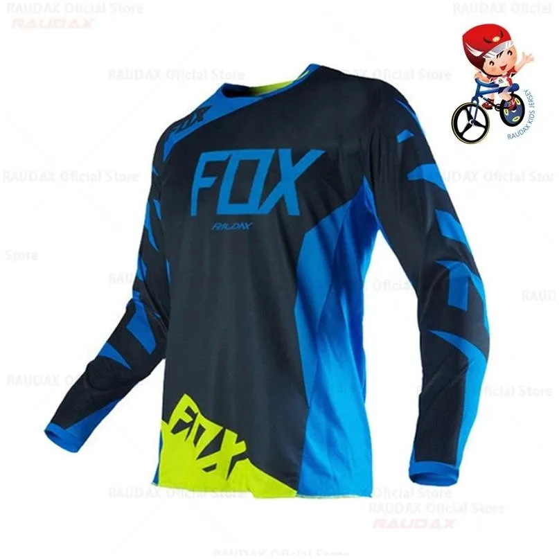 Chemises de cyclisme Tops Enfants Maillots de motocross à séchage rapide Downhil VTT DH Chemise MX Vêtements de moto Ropa pour garçons VTT T-shirts D Otb2J