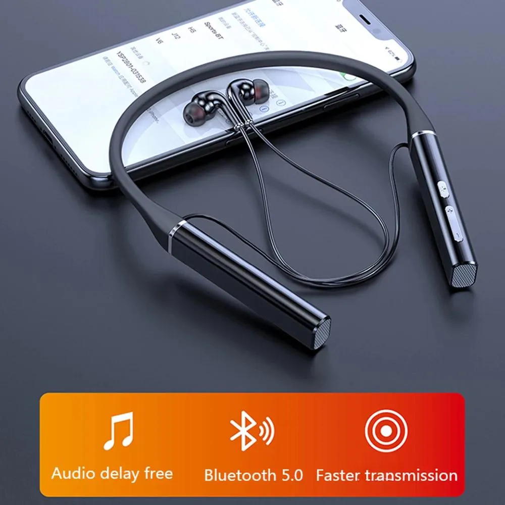 ヘッドフォン100時間イヤホンBluetooth Bassワイヤレスヘッドフォン磁気吸引HifiサウンドステレオヘッドセットネックバンドイヤホンS720 S880