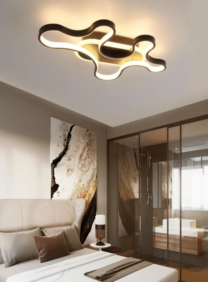 Modern led ceiling lights for living room bedroom study room WhiteBlack Color Creative Modern Ceiling Lamp 90260V5476701