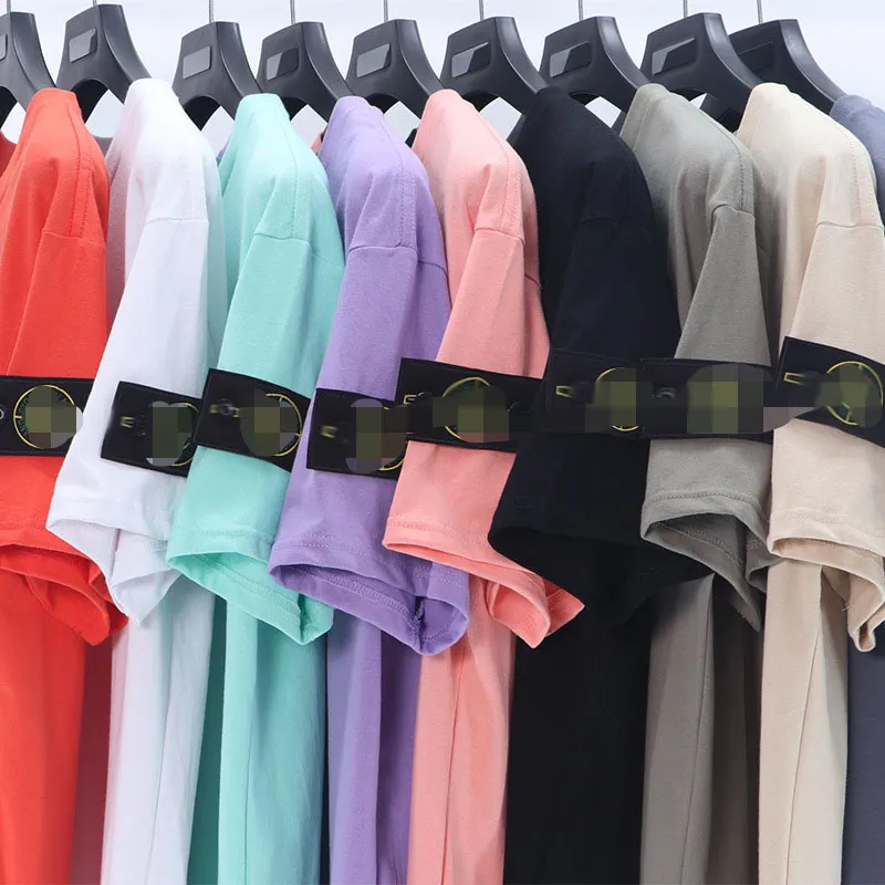 デザイナーの男性ジャンパーバッジTシャツTシャツメンズカーゴパンツプルオーバーカップルルースオネック衣類9色