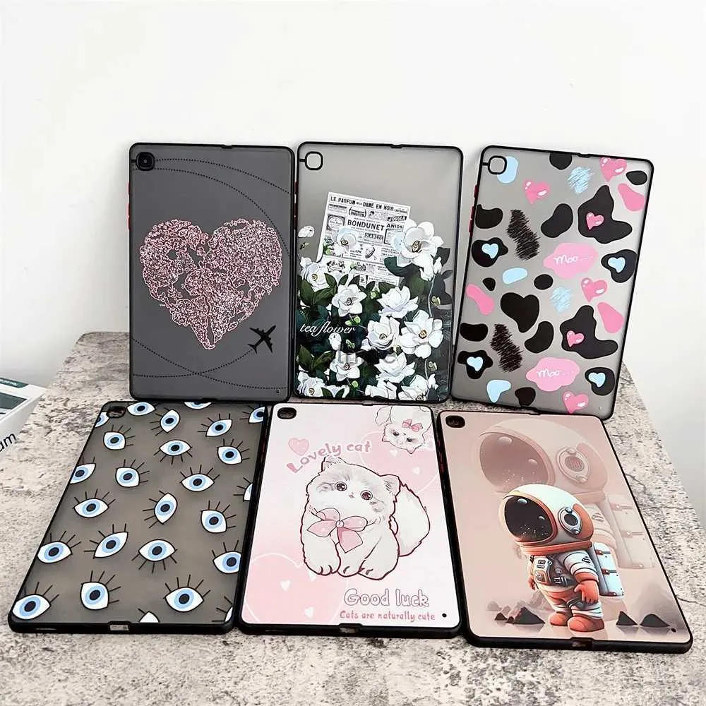 Tablet PC -fall väskor tablett funda för Samsung Galaxy S6 Lite SM P610 A8 10,5 tum x205 A7 Lite S7 Fe S8 11 '' X706 S8 S9 Plus Evil Eye Leopard Case YQ240118