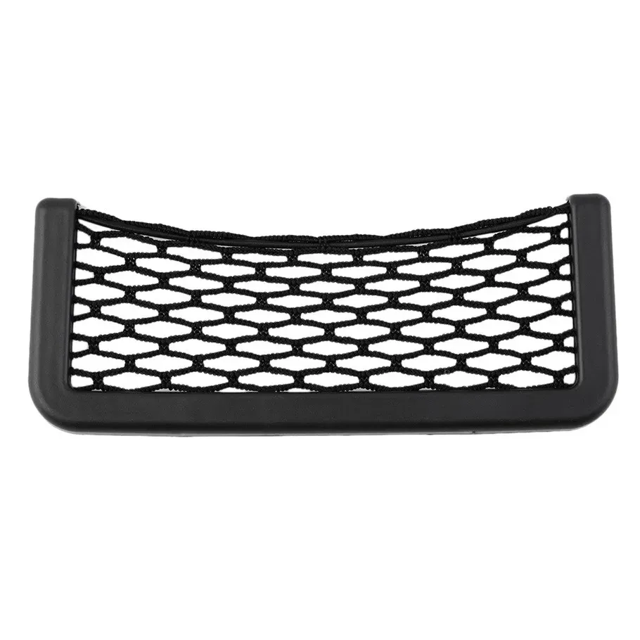 Car Net Organizer Pockets Net car storage second-generation Automotive mesh Bag With Adhesive Visor 20cm x 8cm