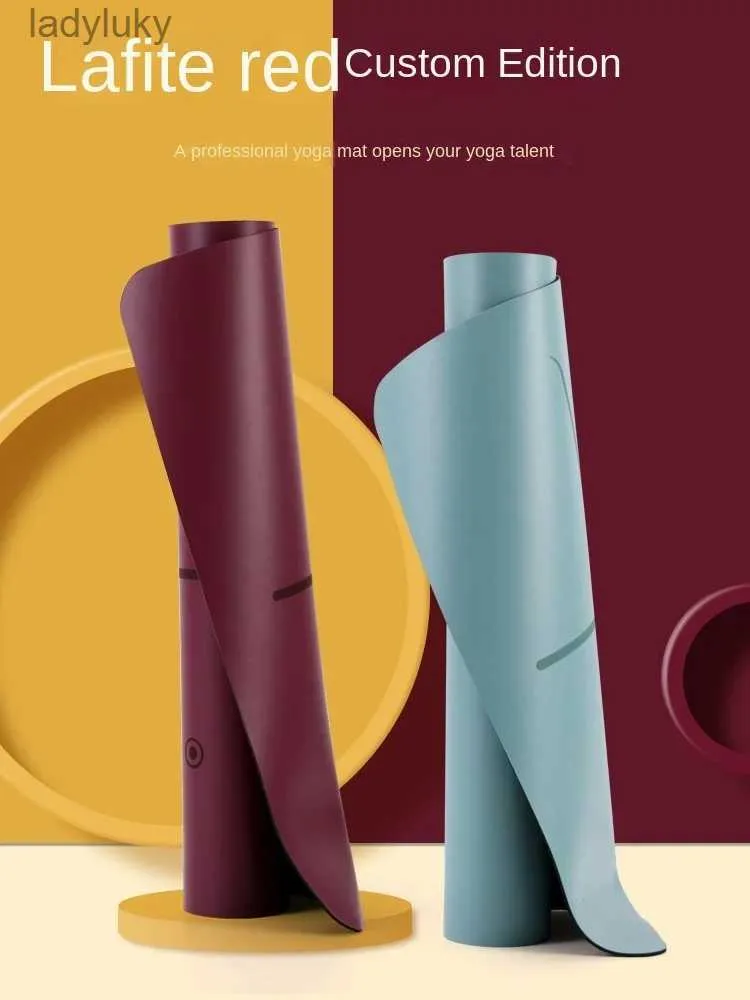 Yoga Mats Natural Rubber Yoga Mat Non-Slip Body Line Pu Newly Rich Mat Gymnastic Mat Yoga StudioL240118