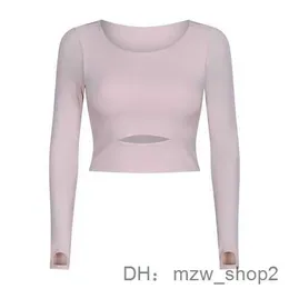 Women`s T-Shirt Exercise & Fitness Clothing Long Sleeve Gym Yoga Sports Crop Top Womens Seamless Tshirt Woman Sport Workout Tops for Women Sportswear 2 PUGB