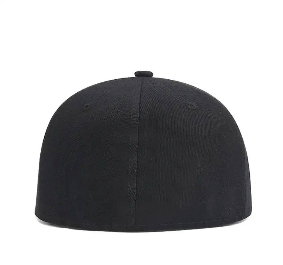 Ball Caps Adult Back Closed Baseball Cap Head Lady Man Blank Hiphop Basketball Hat Man Plus Size Fitted Caps