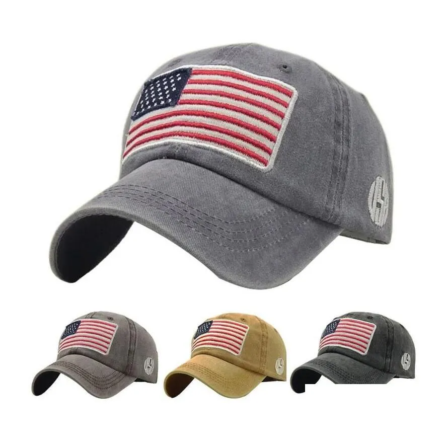 Snapbacks nya Donald Trump Cap Camouflage USA Flag Peaked Caps Håll Amerika Great Snapback Hat Embrodery Star Letter Camo Army Baseba OT8YI