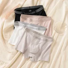 Underpants Modal Cotton Men`s Underwear Soft Comfortable Breathable Boxers Mid-waist Letters Solid Color For Men