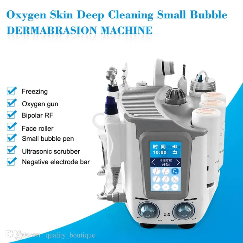 H2O2 Aqua Peel Korea Aquasure H2 Väte Ansiktsrengöring åtdragning av anti-aging RF Beauty Apparatus Mikro Bubble Face Deep Cleaning Machine