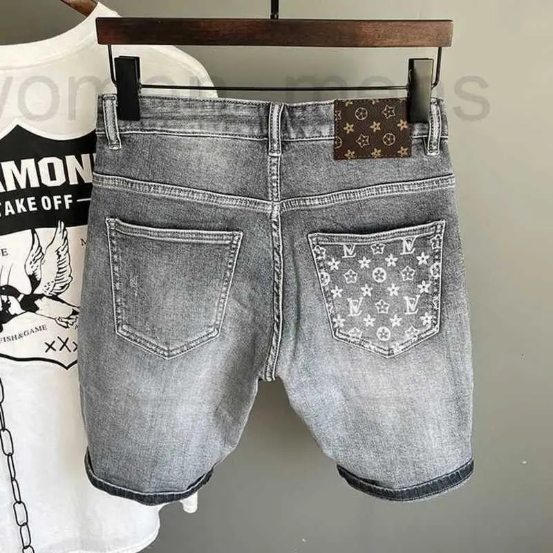 Designer pour hommes concepteurs personnalisés de célébrités Internet imprimez les shorts en denim à cinq points pour hommes marques minces d'été