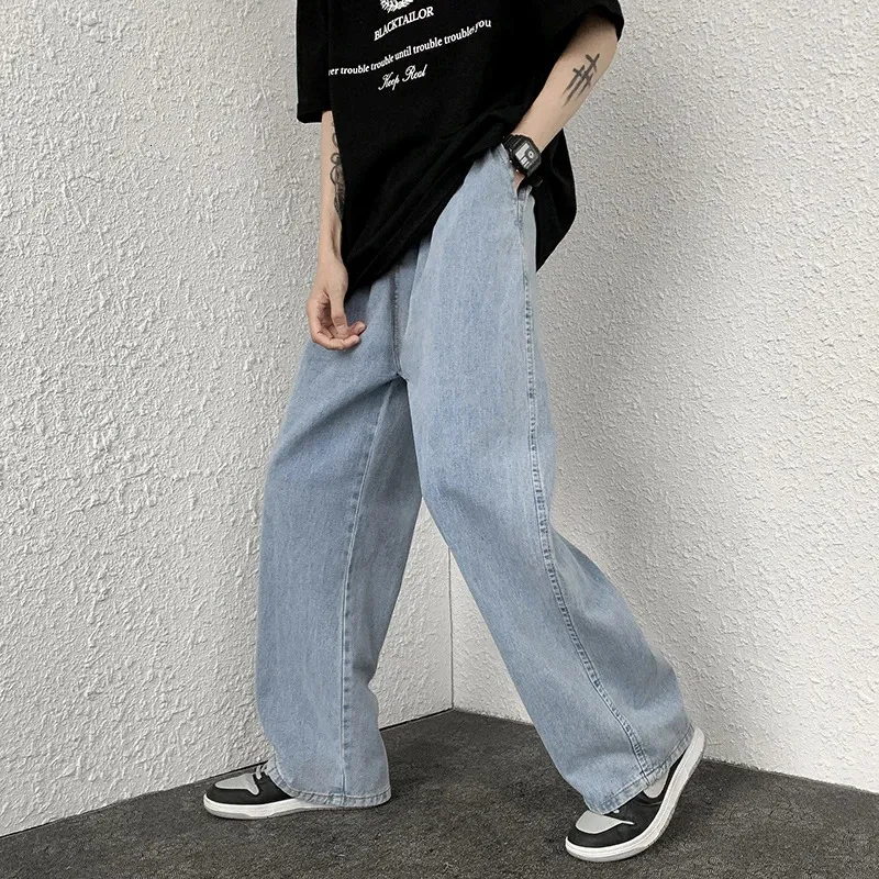 Mens Autumn Baggy Loose Jeans For Men Korean Street Hip Hop Mens Autumn Baggy Loose Jeans For Men Korean Street Hip Hop