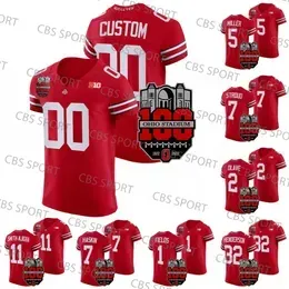 Ncaa Ohio George State Eddie Football Jersey College Buckeyes C.j. Stroud Jaxon Smith-njigba 100 Year Stadium Harrison Jr. Williams Egbuka Eichenberg Fields Tuimoloau