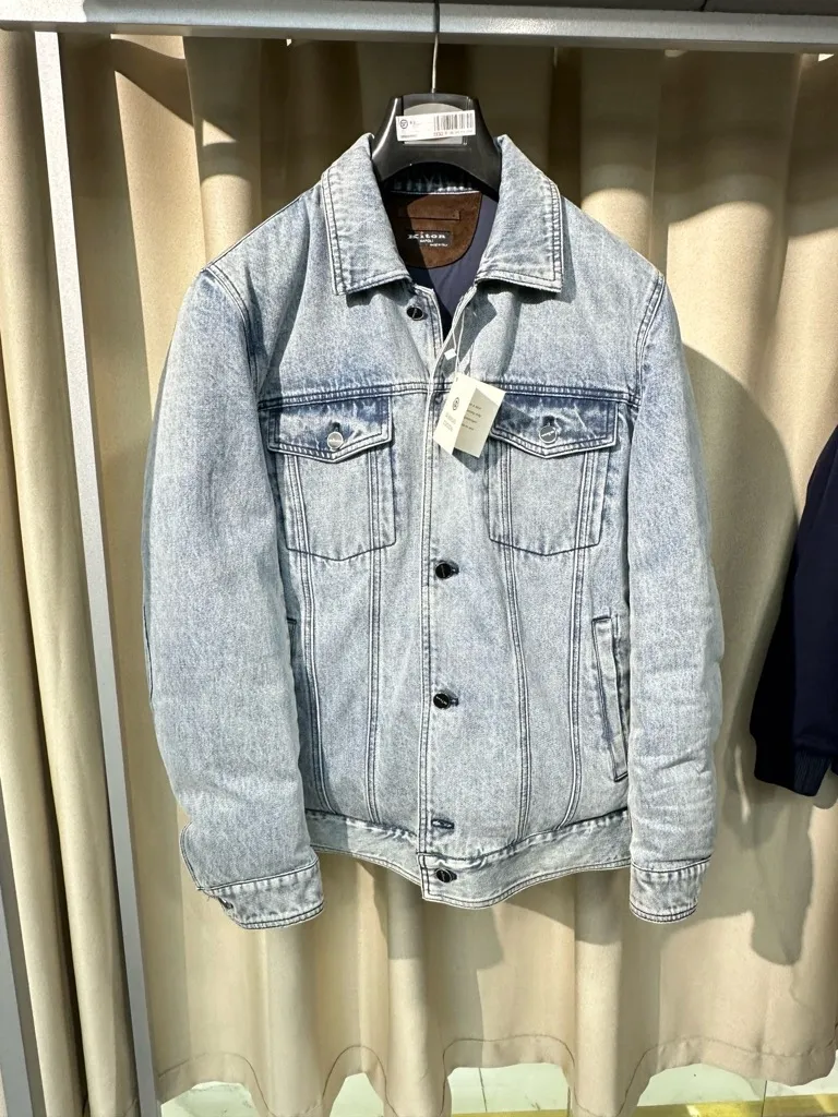 Designer Mens Down Kiton À Manches Longues Denim Nouveaux Vêtements Chauds Homme Manteaux D'hiver et Printemps Survêtement Casual Tops