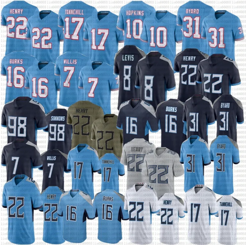 Deandre Hopkins Will Levis Football Jerseys Jeffery Simmons Treylon Burl