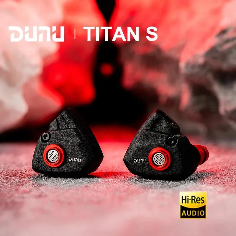 Headphones DUNU TITAN S 11mm Dynamic Driver Monitor Inear Earphone IEM Earbuds 2Pin 0.78mm Detachable Cable Headset TITANS